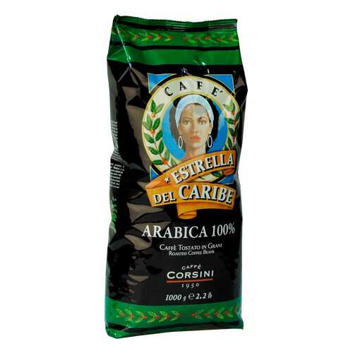 Кофе Caffe Corsini Estrella Del Caribe в зернах 1000 г в ЕКА