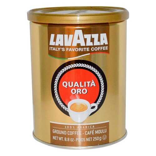 Кофе Lavazza Qualita Oro молотый в жестяной банке 250 г в ЕКА