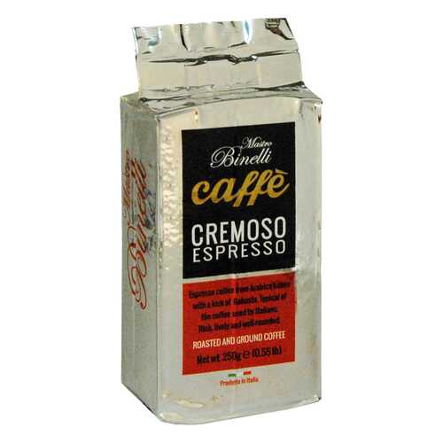 Кофе Mastro Binelli Сremoso Espresso молотый 250 г в ЕКА
