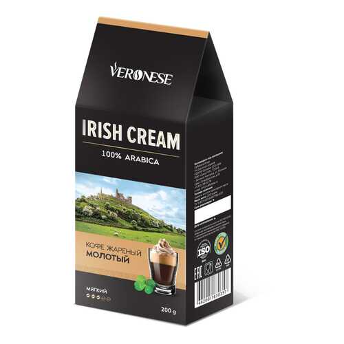 Кофе молотый ароматизированный Veronese Irish Cream 200 г в ЕКА