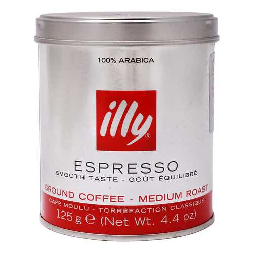 Кофе молотый ILLY caffe espresso 125 г в ЕКА