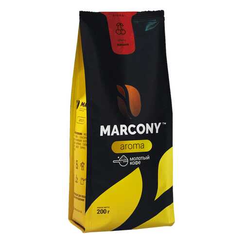 Кофе молотый MARCONY AROMA со вкусом вишни 200г в ЕКА