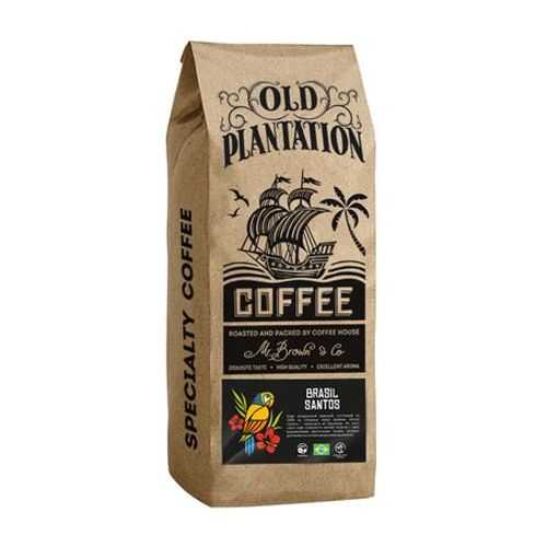 Кофе Old Plantation Specialty Coffee Brasil Santos в зернах 250 г в ЕКА