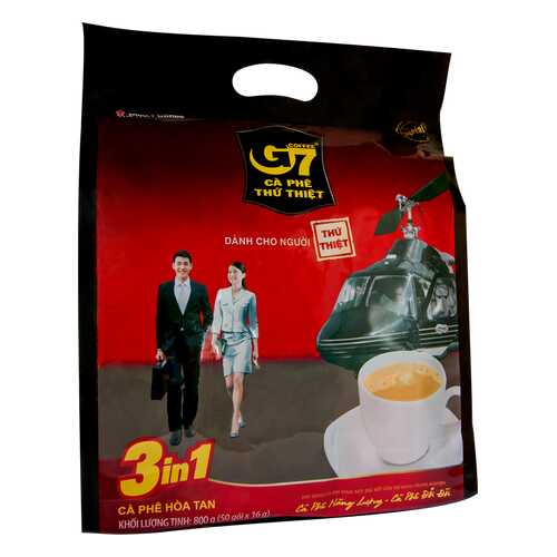 Кофе растворимый G7 3in1 50 пак*16 г в ЕКА