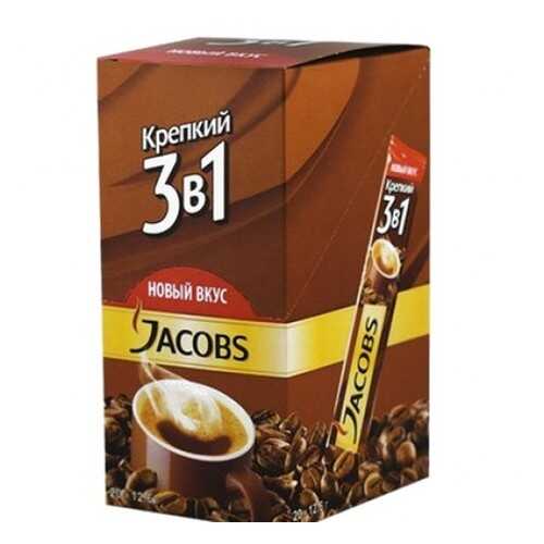 Кофе растворимый Jacobs 3в1 крепкий 24*12 г в ЕКА
