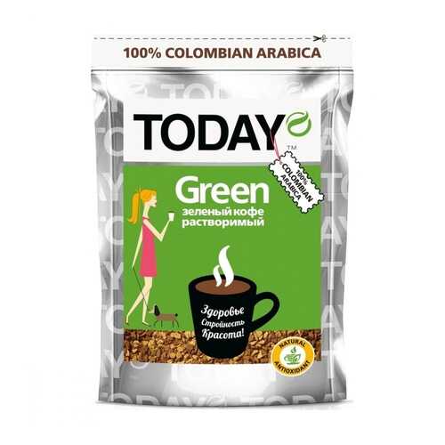 Кофе Today Green растворимый с зеленым кофе 75 г в ЕКА