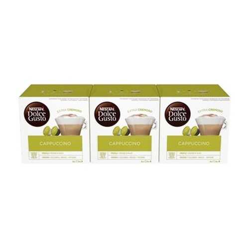 Кофе в капсулах Nescafe Dolce Gusto Капучино 3 штуки по 16 капсул в ЕКА