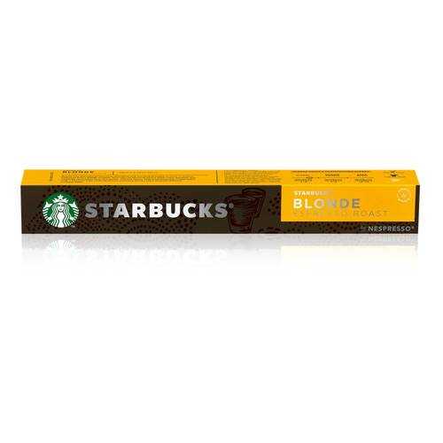 Кофе в капсулах Starbucks Blonde Espresso Roast стандарта Nespresso 10 шт в ЕКА