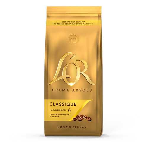 Кофе в зернах LOR crema absolu classique 230 г в ЕКА