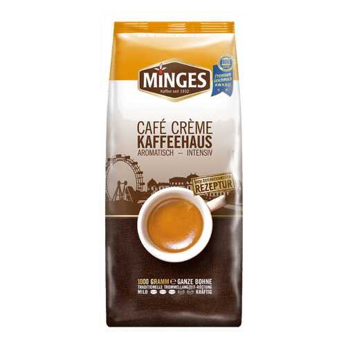 Кофе в зернах Minges cafe creme kaffeehaus 1000 г в ЕКА