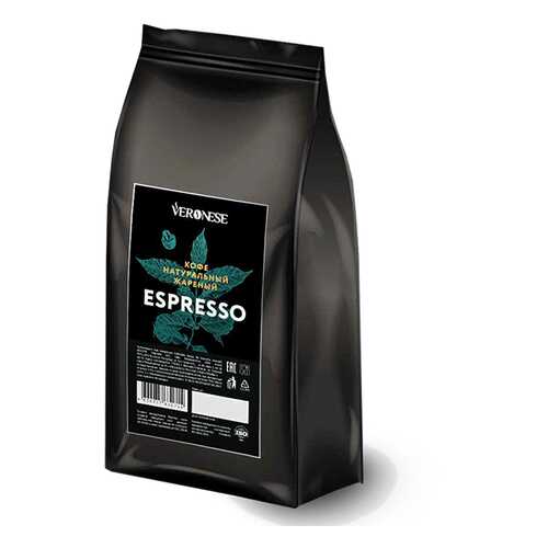 Кофе в зернах Veronese Espresso 70% арабика 30% робуста 1000 г в ЕКА