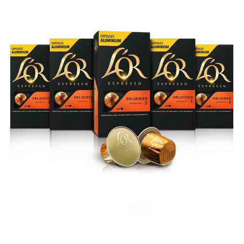 Набор кофе в капсулах L’OR Espresso Delizioso 10 упаковок в ЕКА