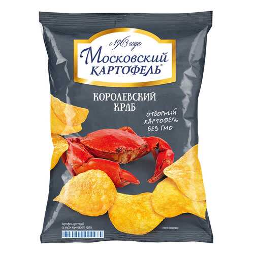 Чипсы картофельные Московский картофель королевский краб 150 г в ЕКА
