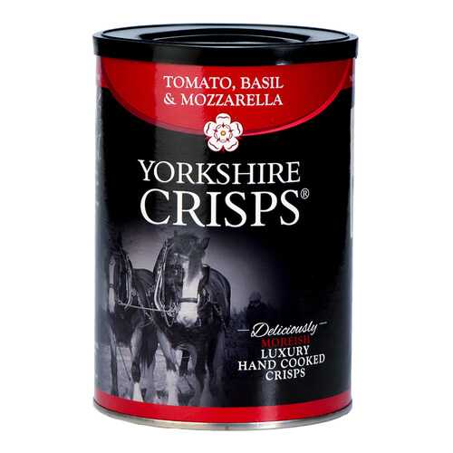 Чипсы картофельные Yorkshire Crisps с томатом базиликом и моцареллой 100 г в ЕКА
