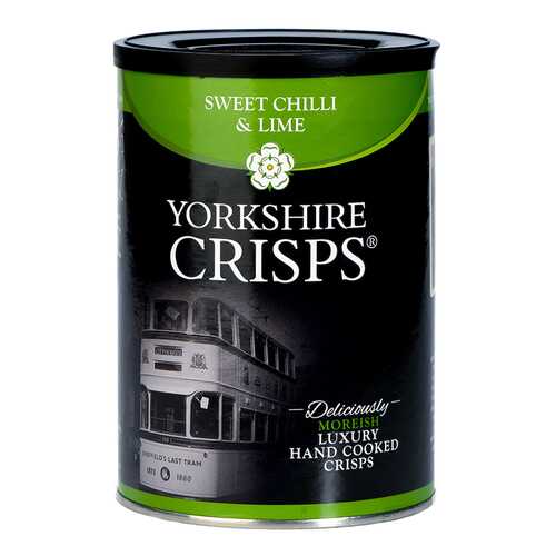 Чипсы картофельные Yorkshire Crisps со сладким чили и лаймом 100 г в ЕКА