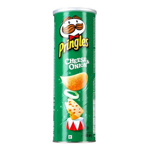 Чипсы Pringles со вкусом сыра и лука 165 г в ЕКА