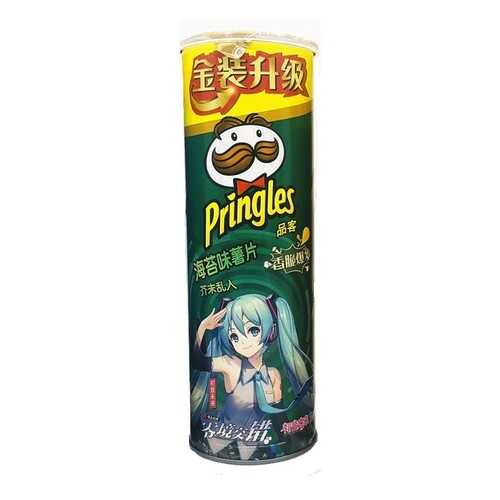 Чипсы Pringles со вкусом Васаби и водоросли Нори 110г,туба в ЕКА