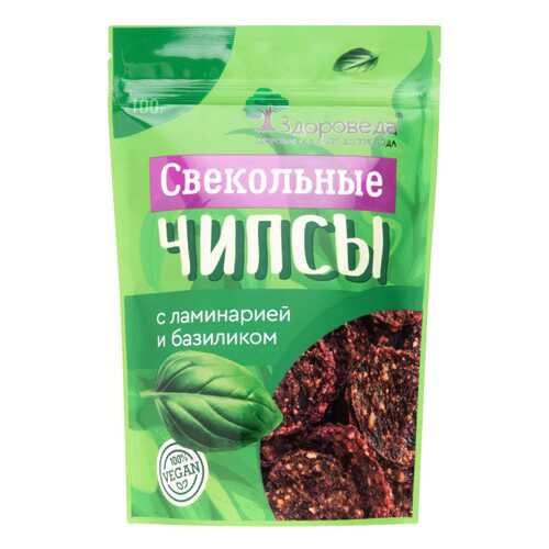 Чипсы свекольные Здороведа с ламинарией и базиликом 100 г в ЕКА