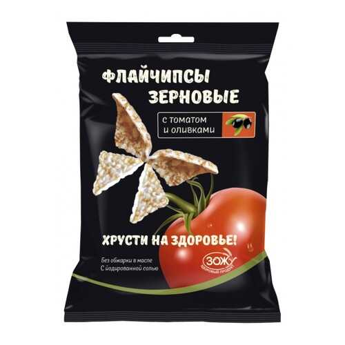 Флайчипсы зерновые с томатом и оливками 40 г в ЕКА