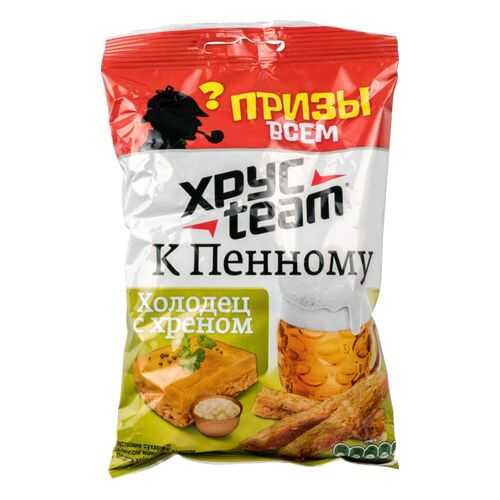 Сухарики Хрусteam к пенному холодец с хреном 90 г в ЕКА