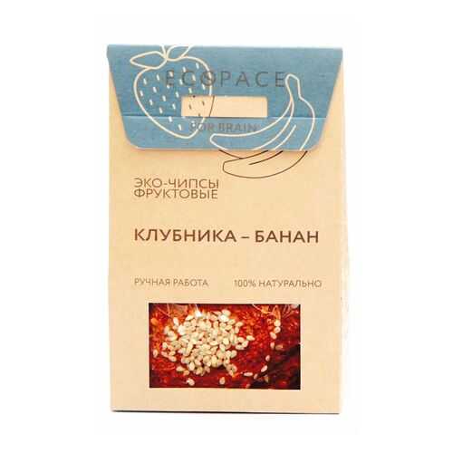 Эко-чипсы фруктовые For Brain клубника-банан 40 г в ЕКА