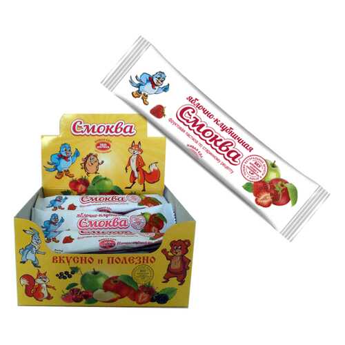 Фруктовая пастила Смоква яблочная с клубникой в ЕКА
