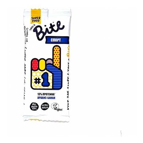 Батончик Bite фруктово-ореховый спорт арахис-банан 45 г в ЕКА