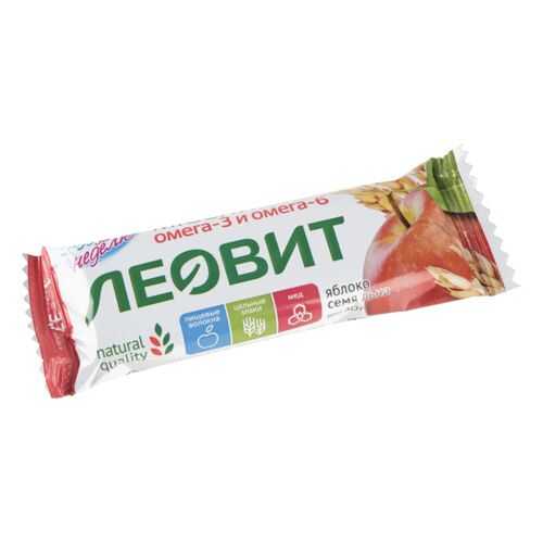 Батончик-мюсли яблоко Худеем за неделю с семенами льна 30 г в ЕКА