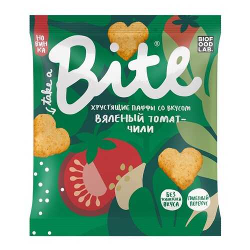 Мультизлаковые фигурки Take a Bite Паффы со вкусом Вяленый томат-чили, 30 гр в ЕКА
