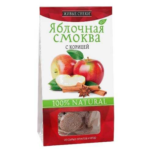 Смоква Живые снеки яблочная с корицей 60 г в ЕКА