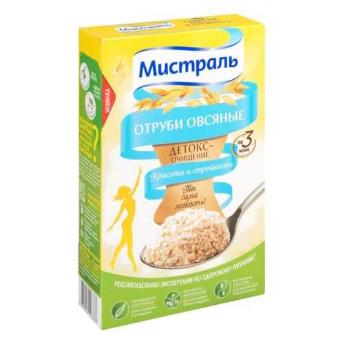 Отруби Мистраль детокс-очищение овсяные 400 г в ЕКА