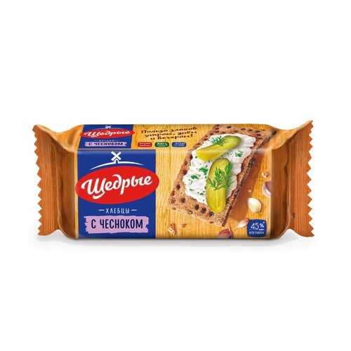 Хлебцы Ржаные щедрые с чесноком 100 г в ЕКА