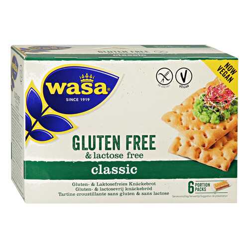 Хлебцы Wasa Classic Gluten Free lactose Free Vegan без содержания глютена и лактозы 240 г в ЕКА