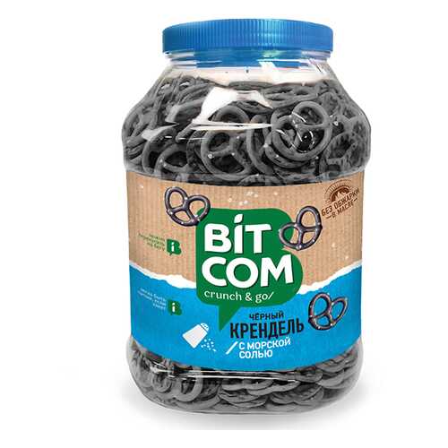 Крендель Bitcom черный морская соль банка 450гр*1 шт в ЕКА