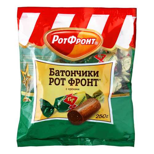 Батончики Рот Фронт с орехом 250 г в ЕКА