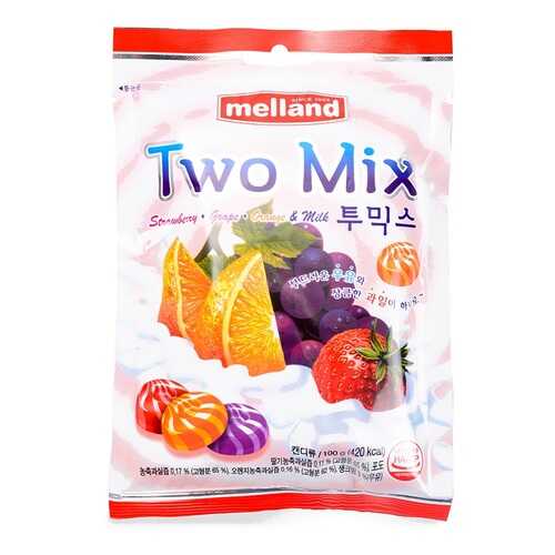 Карамель Melland Two mix фруктовая со сливками 100 г Южная Корея в ЕКА