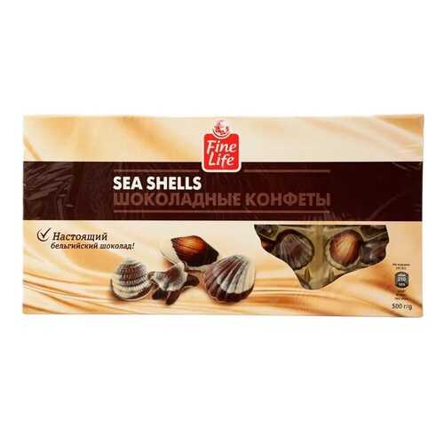 Конфеты Fine Life ракушки шоколадные ассорти 500 г в ЕКА