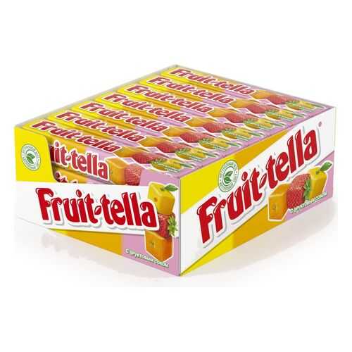 Конфеты Fruit-tella жевательные ассорти 21*41 г в ЕКА