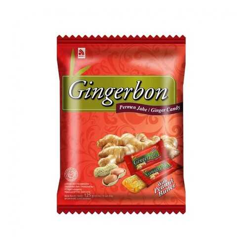 Конфеты имбирные GingerBon с арахисом, жевательные 125 г в ЕКА