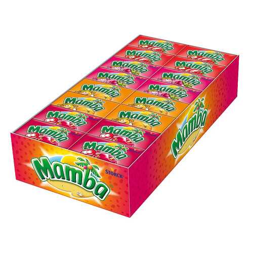Конфеты Mamba жевательные блок 48 штук *26,5 гр. в ЕКА
