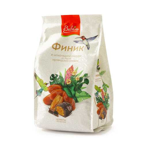Конфеты Виваль Финик в шоколадной глазури со вкусом ирландских сливок 200г в ЕКА