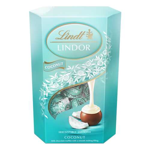 Набор конфет Lindt lindor молочный шоколад c кокосом 200 г в ЕКА
