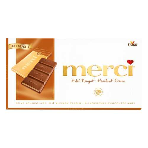 Набор конфет шоколадных Merci ореховый крем 112 г в ЕКА
