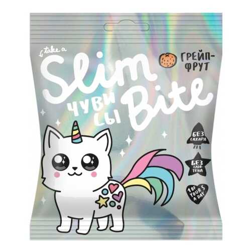 Мармелад Фруктово-ягодный Bite Slim Unicorn Грейпфрут 20 штук по 20гр в ЕКА