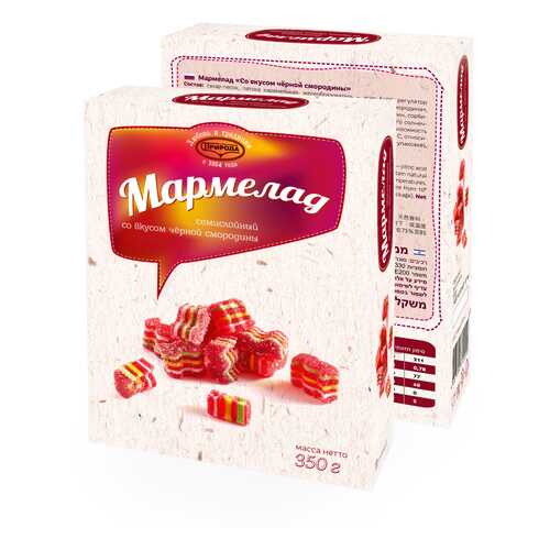 Мармелад семислойный со вкусом черной смородины 350г в ЕКА