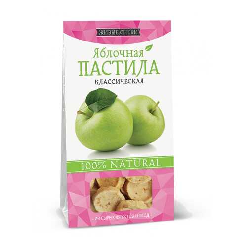 Яблочная пастила Живые снеки классическая 4*35 г в ЕКА