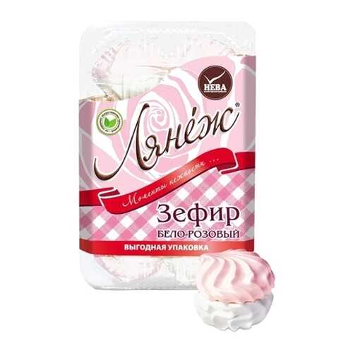 Зефир Нева лянеж бело-розовый 420 г в ЕКА