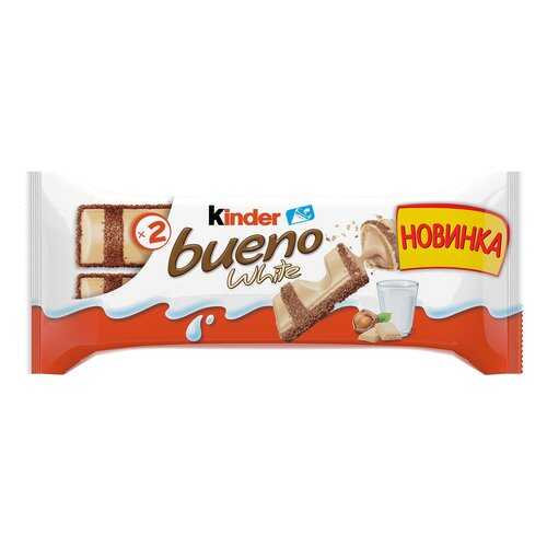Батончик Kinder киндер буэно в белом шоколаде в ЕКА