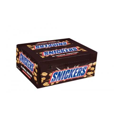 Батончик Snickers шоколадный 50.5 г 48 штук в ЕКА