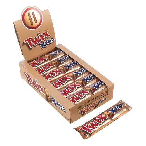 Батончик Twix xtra шоколадный 82 г 24 штуки в ЕКА